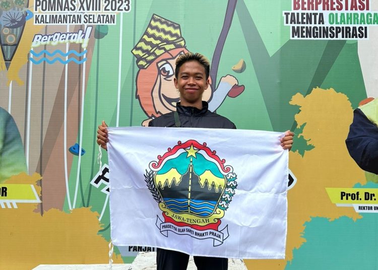 Ahmad Raih 2 Medali Sekaligus Untuk Cabor Panjat Tebing 1 Ahmad Hafid Robiaturochim Dengan Bangga Mewakili Kontingen Jateng Di Pomnas Xviii.jpeg