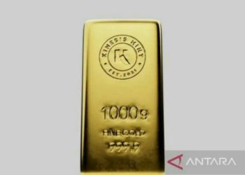 Harga emas Antam Rabu pagi terus kinclong