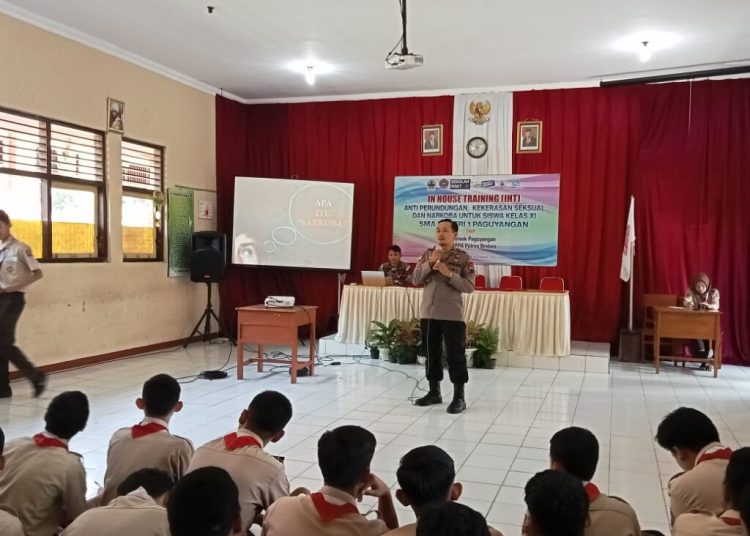 Kanit Binmas Polsek Paguyangan Ajak Generasi Muda Jauhi Narkoba dan Waspdai Hoax Jelang Pemilu