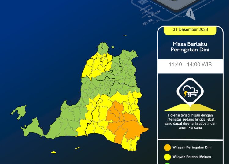 Malam Tahun Baru, BMKG Prediksi Akan Turun Hujan Lebat di Banten – Warga Berita 1 Malam Tahun Baru, BMKG Prediksi Akan Turun Hujan Lebat di Banten – Warga Berita