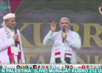 Ulama Palestina dan Muhammad Husen Gaza Hadiri Munajat Kubro di Monas