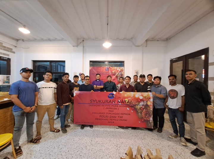 Jaringan Aktivis Muda Nusantara (JAMNUSA) Dalam Syukuran Natal 2023 Memberikan Dukungan Kepada Polri Dan TNI Mengawal Pemilu Damai 2024 1 Jaringan Aktivis Muda Nusantara (JAMNUSA) Dalam Syukuran Natal 2023 Memberikan Dukungan Kepada Polri Dan TNI Mengawal Pemilu Damai 2024