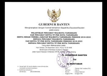 Pj Walikota Tangerang Dilantik Besok, Orang Kemendagri Lagi? – Warga Berita
