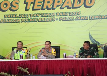 Dir Samapta Polda Jateng Cek Pelaksanaan Operasi Lilin Candi Di Brebes, Ini Yang Disampaikan