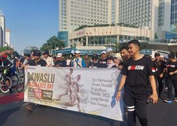 Bawaslu Manfaatkan Ajang CFD Untuk Sosialisasi Mengajak Warga Agar Ikut Mengawasi Pemilu