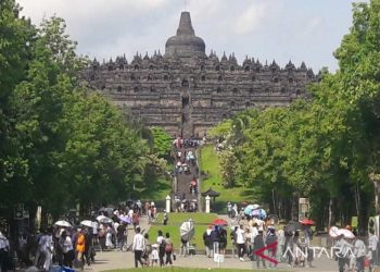Pengunjung Candi Borobudur selama libur Natal 2023 meningkat