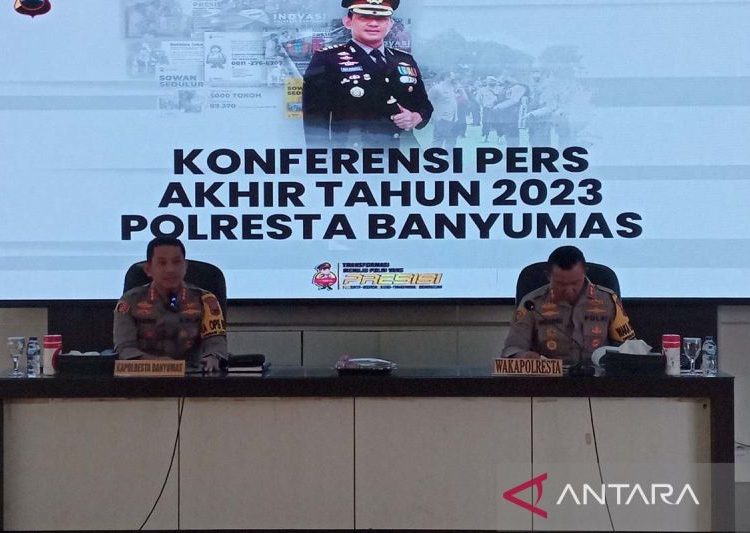 Kapolresta: Jumlah kejahatan di Banyumas tahun 2023 meningkat