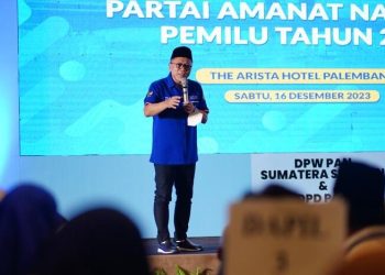Zulhas Ajak Kader PAN Palembang Kerja Keras Menangkan Prabowo-Gibran