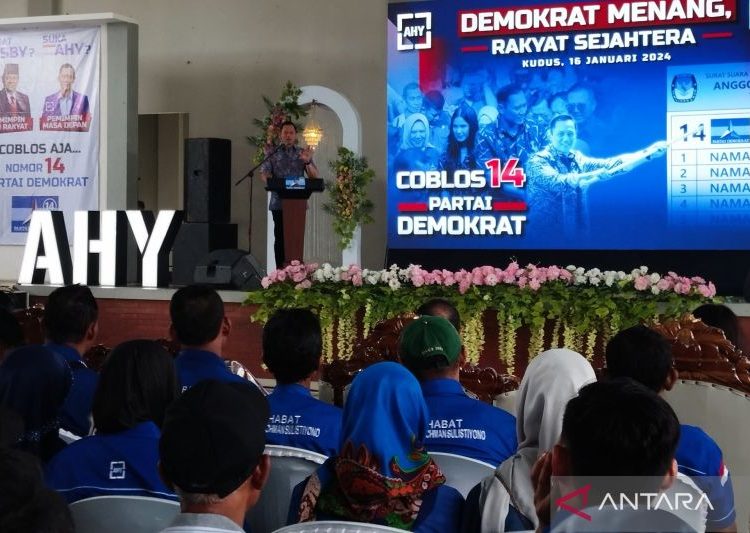 AHY targetkan 10 kursi DPR RI di Provinsi Jateng 1 AHY targetkan 10 kursi DPR RI di Provinsi Jateng