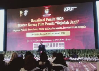 Edukasi Kepada Mahasiswa, Pusdemtanas UNS Bersama KPU RI Gelar Nonton Bareng Film Pemilu – Universitas Sebelas Maret