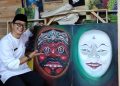 Filosofi Lukisan Topeng Hitam dan Putih Karya Seniman Asal Ciwasiat Pandeglang, Dualitas dan Bijak dalam Kehidupan – Warga Berita