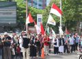 Ratusan orang peringati 100 hari agresi ke Palestina