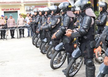 Amankan Pemilu, Peleton Power On Hand Polres Brebes Disiapkan, Ini Tujuanya
