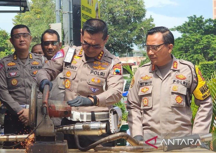 Polda Jateng masifkan penertiban kendaraan berknalpot bising