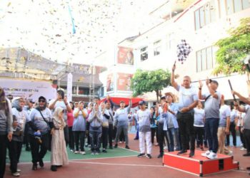 Kemenkumham Jateng meriahkan HUT Ke-74 HBI dengan jalan sehat