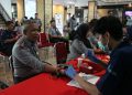Peserta antusias ikuti donor darah semarakkan HBI di Kemenkumham Jateng