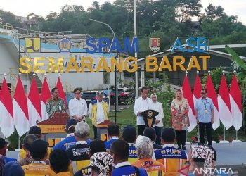 Presiden Jokowi resmikan SPAM Semarang Barat, layani 350 ribu pelanggan
