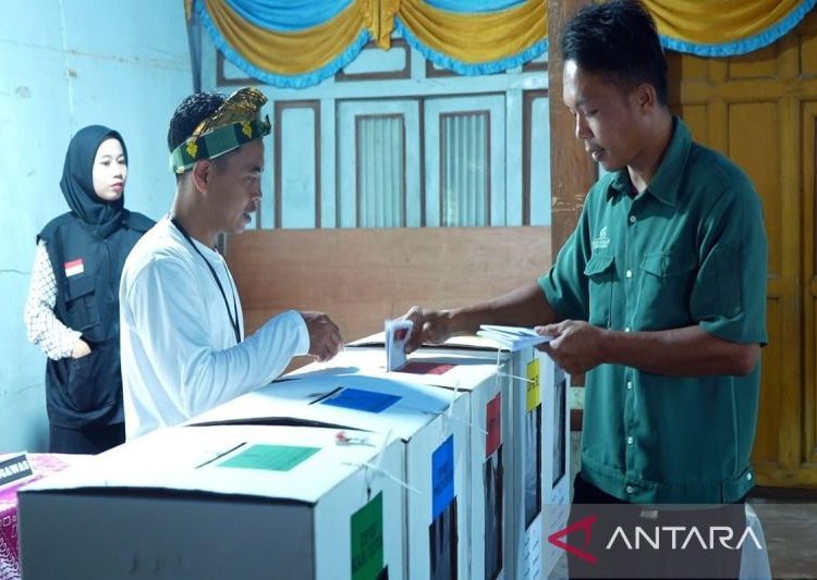 Simulasi pemungutan suara Pemilu 2024 di Dukuh Kuncen Boyolali