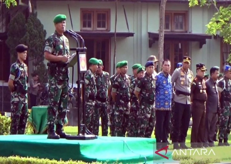 Pangdam IV/Diponegoro pimpin apel kesiapsiagaan pengamanan Pemilu