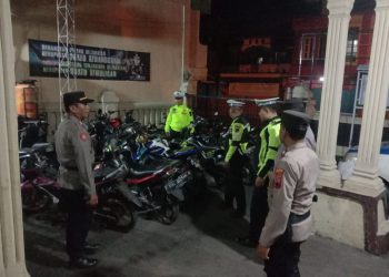Polsek Bumiayu Dan Pos Gakum Bumiayu Razia Kenalpot Brong, 21 SPM Terjaring