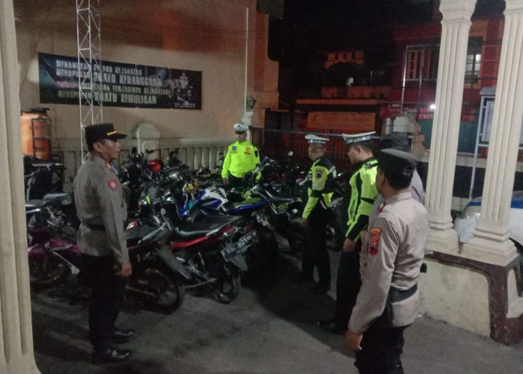 Polsek Bumiayu Dan Pos Gakum Bumiayu Razia Kenalpot Brong, 21 SPM Terjaring