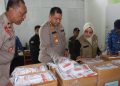 Pastikan Keamanan Logistik Pemilu, Kapolres Brebes dan KPU Cek Gudang Logistik Kecamatan Salem