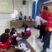 Siswa SMA/K Simulasikan Tolong Korban Kecelakaan