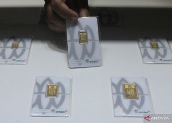 Harga emas Antam Sabtu naik lagi