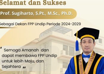 Prof. Sugiharto, S.Pt., M.Sc., Ph.D. Resmi Dilantik Menjadi Dekan FPP Periode 2024 – 2029