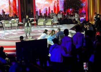Grace Natalie Hampiri Moderator Debat Capres Saat Jeda Iklan