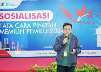 Sukseskan Pemilu 2024, Kilang Cilacap undang KPU sosialisasikan tata cara pindah memilih