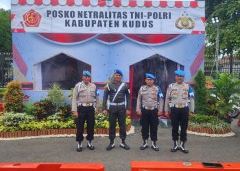 Polres Kudus – TNI dirikan posko netralitas