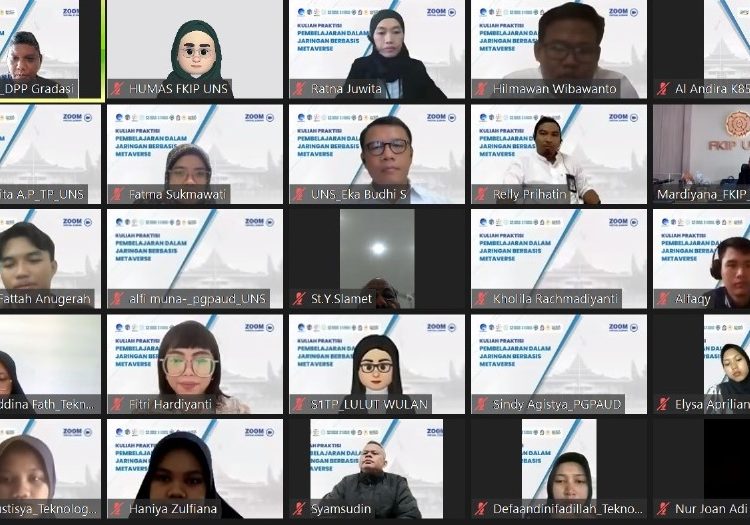 FKIP UNS Gelar Kuliah Praktisi Pembelajaran Daring Berbasis Metaverse – Universitas Sebelas Maret 1 FKIP UNS Gelar Kuliah Praktisi Pembelajaran Daring Berbasis Metaverse – Universitas Sebelas Maret