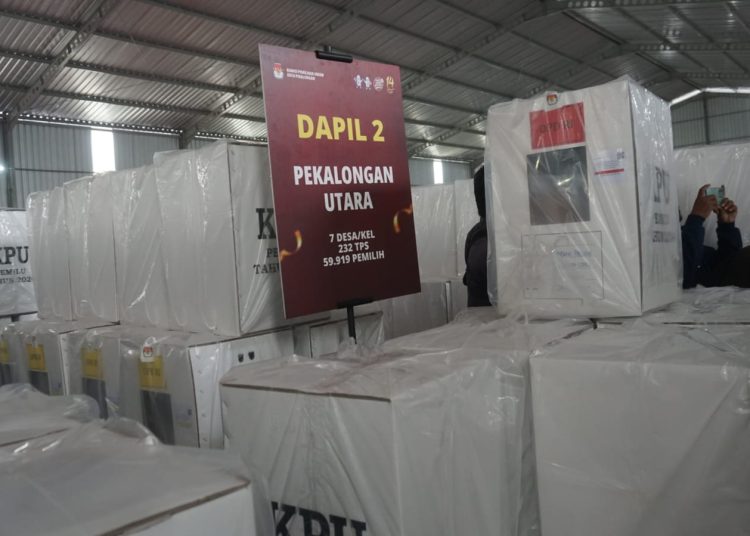 Logistik Pemilu Kota Pekalongan Mulai Didistribusikan