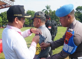 Ratusan Personel Gabungan Siap Amankan Pemilu 5 Ratusan Personel Gabungan Siap Amankan Pemilu