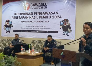Bawaslu Kota Pekalongan Koordinasi Pengawasan Penetapan Hasil Pemilu