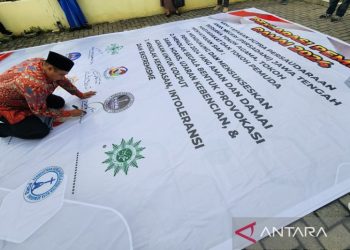 Eks napiter dan tokoh agama Semarang ikut deklarasikan pemilu damai