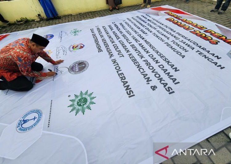 Eks napiter dan tokoh agama Semarang ikut deklarasikan pemilu damai