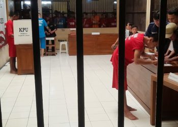 71 tahanan Polda Jateng peroleh kesempatan mencoblos Pemilu 2024