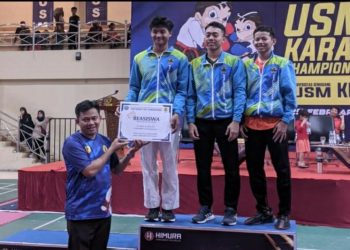 UKM Karate USM sukses gelar Piala Rektor I dan raih 2 emas