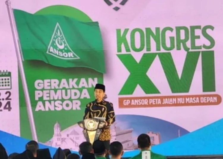 Presiden Minta Dukungan Keluarga Besar Ansor Sukseskan Pemilu 2024