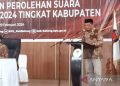 Tahapan rekapitulasi suara pemilu di Batang berlangsung aman