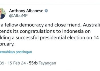 Prabowo Unggul Hasil Quick Count, PM Australia Ungkap Selamat dan Hormat – Warga Berita