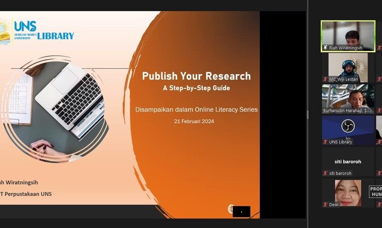 UPT Perpustakaan UNS Gelar Online Literacy Series 2024 – Universitas Sebelas Maret