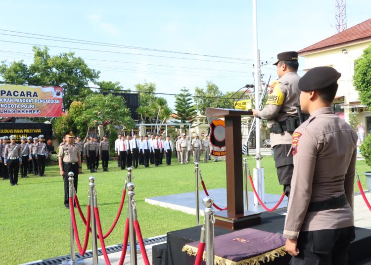 Kapolres Brebes Pimpin Corps Raport Kenaikan Pangkat Pengabdian
