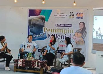 Milenial Kupang, Serena Cosgrova Francis Luncurkan Buku Prabowo Pemimpin di Atas Garis – Warga Berita