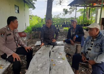 Bripka Sutarno Sambang Tokoh Masyarakat Ikut Jaga Kamtibmas Pasca Pemilu 2024