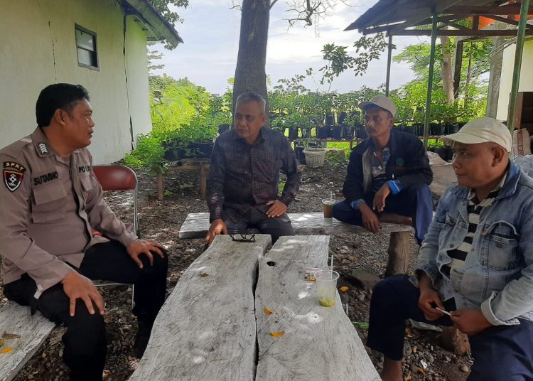 Bripka Sutarno Sambang Tokoh Masyarakat Ikut Jaga Kamtibmas Pasca Pemilu 2024