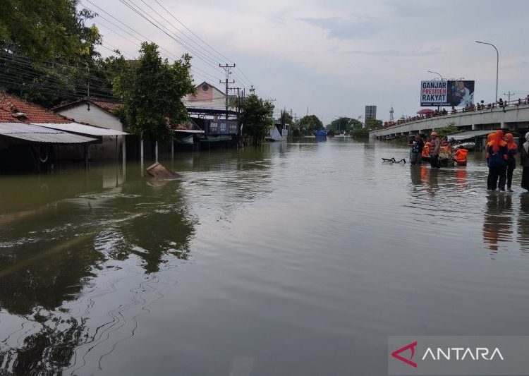 Banjir di Kabupaten Demak mulai surut