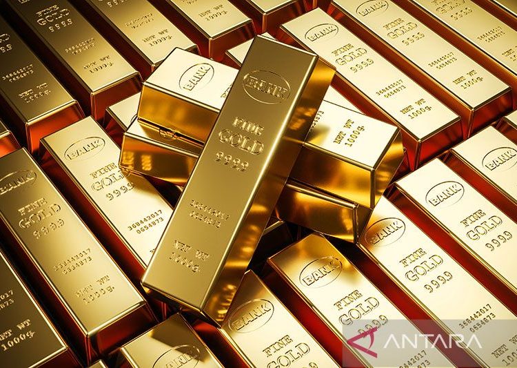 Harga emas berjangka naik